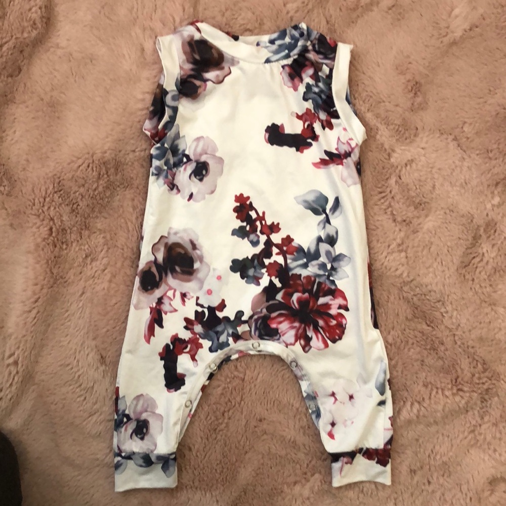 Girl floral hipster romper 😎